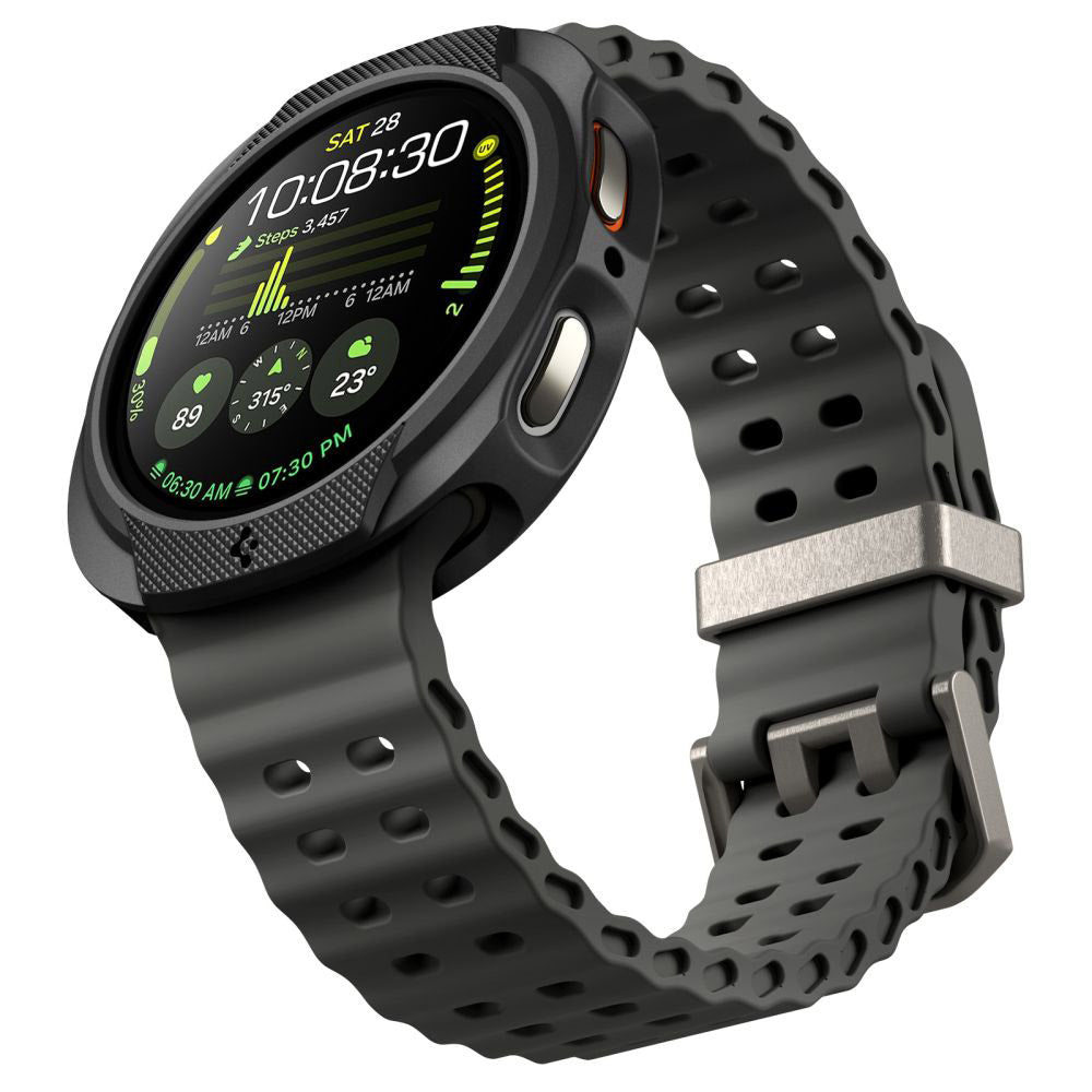 Coque Spigen Liquid Air pour Samsung Galaxy Watch8 44mm, Noir Mat ACS09839