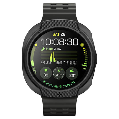 Coque Spigen Liquid Air pour Samsung Galaxy Watch8 44mm, Noir Mat ACS09839