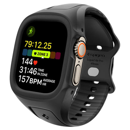 Spigen Liquid Air Pro Hülle für Apple Watch Ultra Series, Schwarz ACS05463