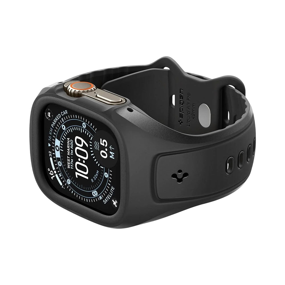 Spigen Liquid Air Pro Hülle für Apple Watch Ultra Series, Schwarz ACS05463