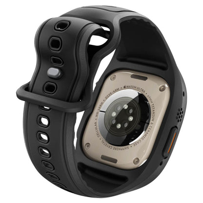 Spigen Liquid Air Pro Hülle mit Displayschutz für Apple Watch Ultra Series, Matt Schwarz ACS11416