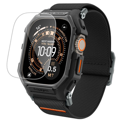 Spigen Lite Fit Pro Hülle mit Displayschutz für Apple Watch Ultra Series, Matt Schwarz ACS11415