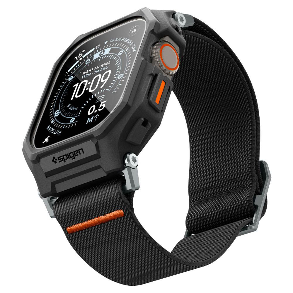 Spigen Lite Fit Pro Hülle mit Displayschutz für Apple Watch Ultra Series, Matt Schwarz ACS11415