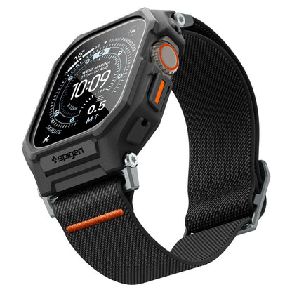 Spigen Lite Fit Pro Hülle mit Displayschutz für Apple Watch Ultra Series, Matt Schwarz ACS11415