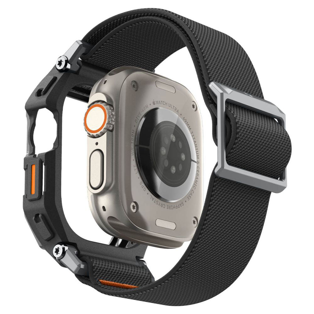 Spigen Lite Fit Pro Hülle mit Displayschutz für Apple Watch Ultra Series, Matt Schwarz ACS11415