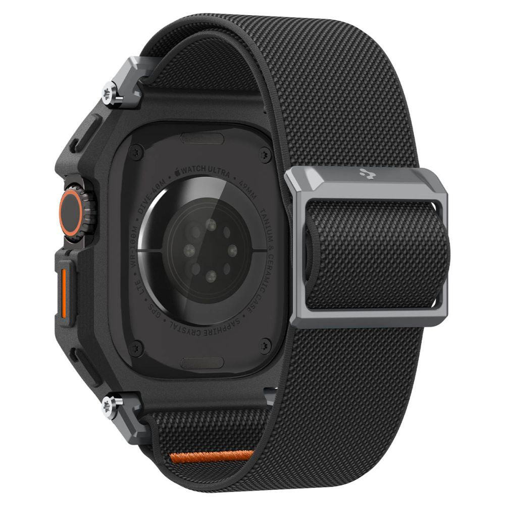 Spigen Lite Fit Pro Hülle mit Displayschutz für Apple Watch Ultra Series, Matt Schwarz ACS11415