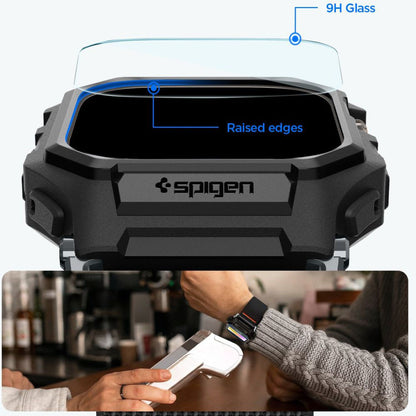 Spigen Lite Fit Pro Hülle mit Displayschutz für Apple Watch Ultra Series, Matt Schwarz ACS11415