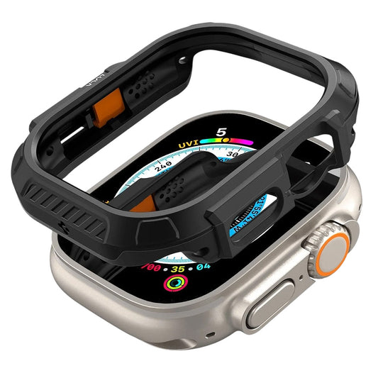 Spigen Lock Fit Hülle für Apple Watch Ultra Series, Matt Schwarz ACS06208