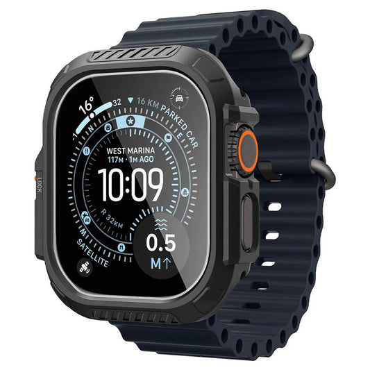 Coque Spigen Lock Fit avec protection d’écran pour Apple Watch Ultra Series, noire ACS12054