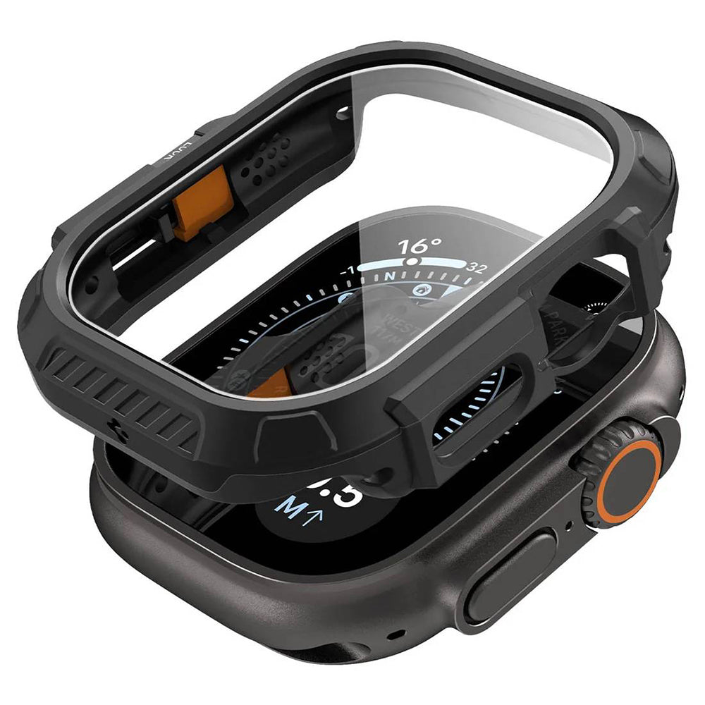 Coque Spigen Lock Fit avec protection d’écran pour Apple Watch Ultra Series, noire ACS12054