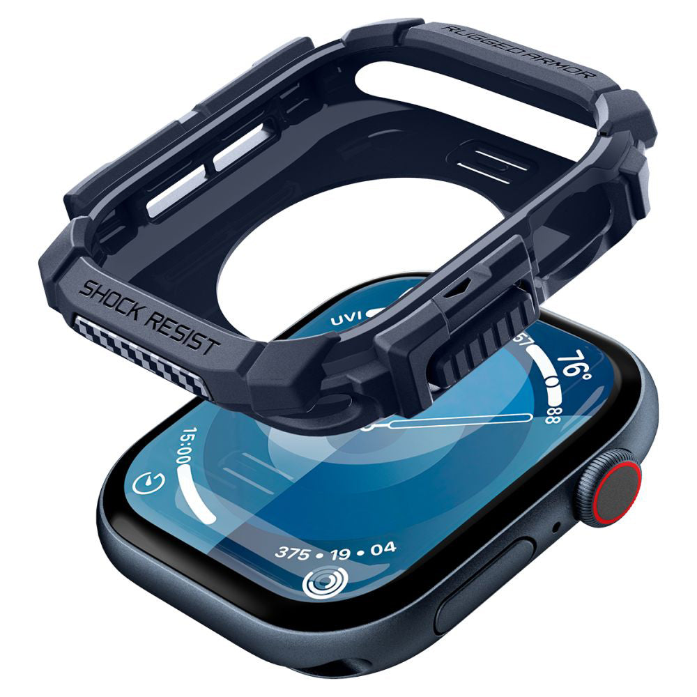 Étui Spigen Rugged Armor pour Apple Watch Series 10 / 11 46mm, Bleu Marine ACS08599
