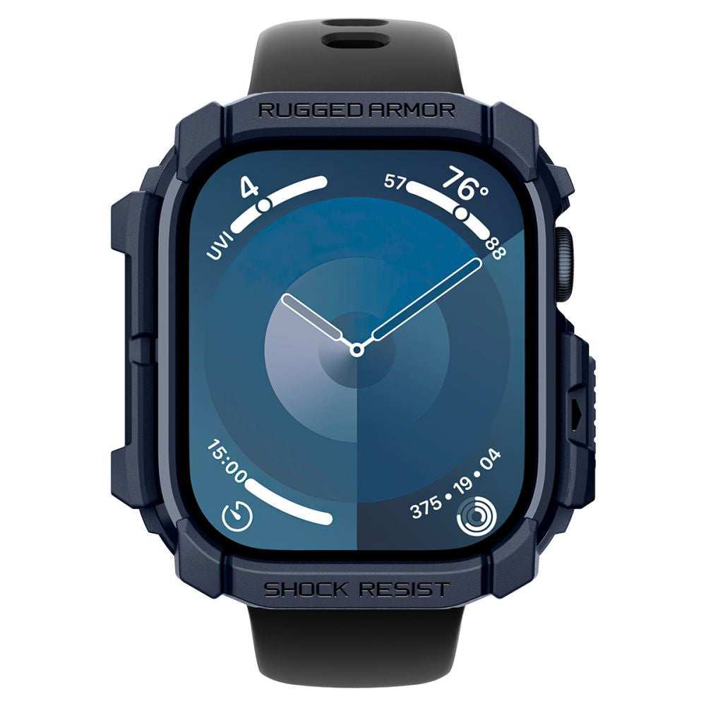 Étui Spigen Rugged Armor pour Apple Watch Series 10 / 11 46mm, Bleu Marine ACS08599