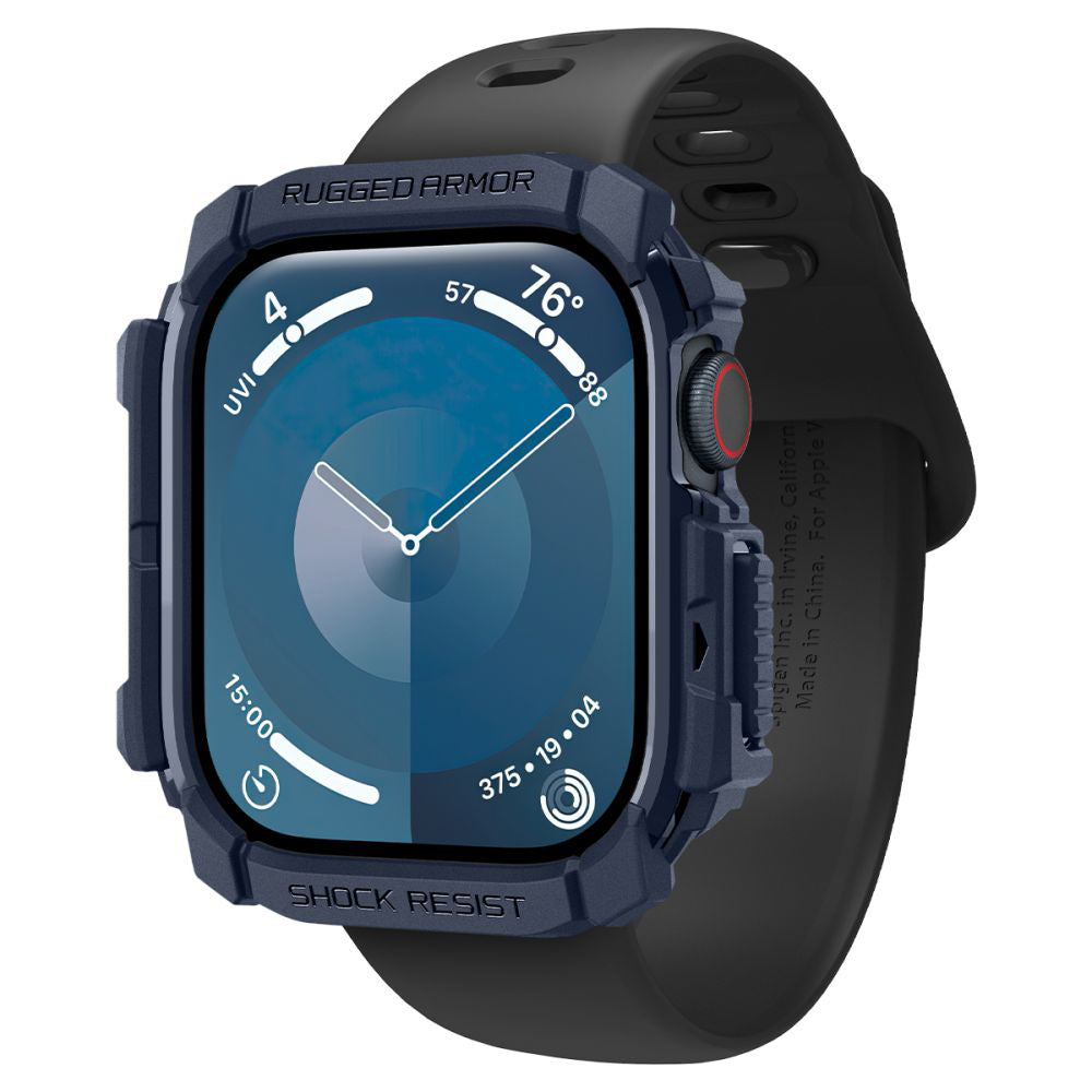 Étui Spigen Rugged Armor pour Apple Watch Series 10 / 11 46mm, Bleu Marine ACS08599