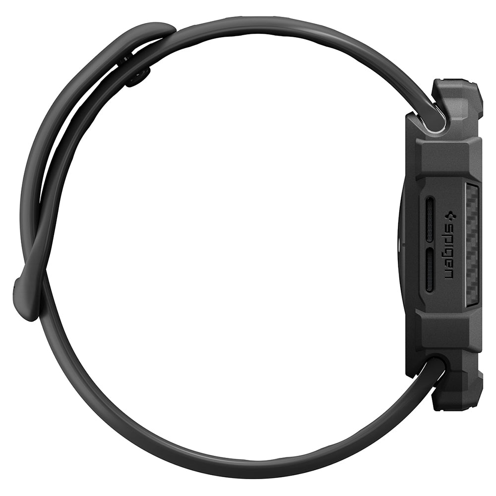 Coque Spigen Rugged Armor pour Apple Watch Series 12 42 mm, noir mat ACS11877