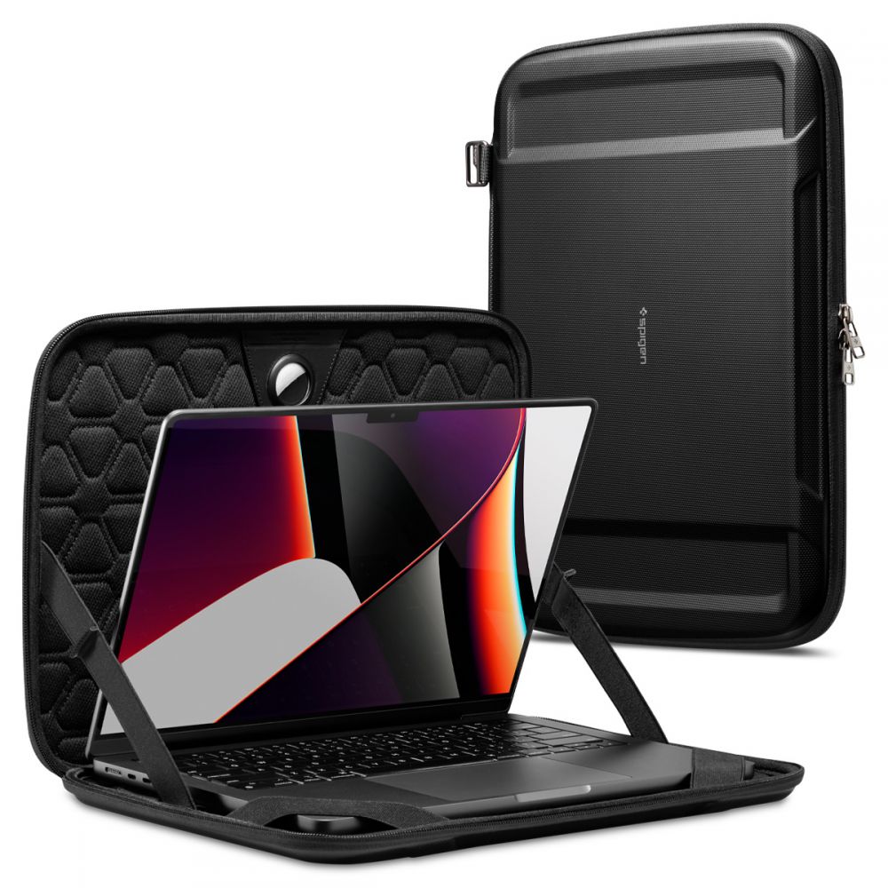 Spigen Rugged Armor Case for 13inch - 14inch Laptop, Black AFA04270