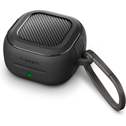 Spigen Rugged Armor Hülle für Samsung Galaxy Buds4 / Buds4 Pro, Mattschwarz ACS11200