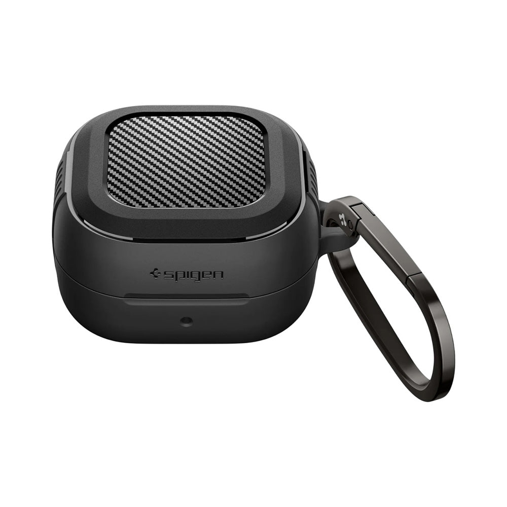 Spigen Rugged Armor Hülle für Samsung Galaxy Buds4 / Buds4 Pro, Mattschwarz ACS11200