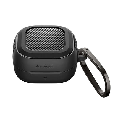 Spigen Rugged Armor Hülle für Samsung Galaxy Buds4 / Buds4 Pro, Mattschwarz ACS11200