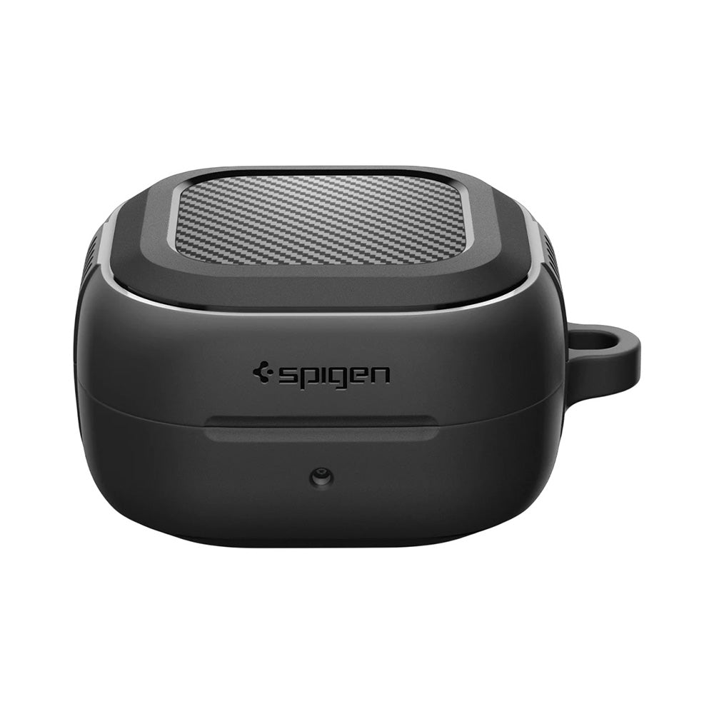 Spigen Rugged Armor Hülle für Samsung Galaxy Buds4 / Buds4 Pro, Mattschwarz ACS11200