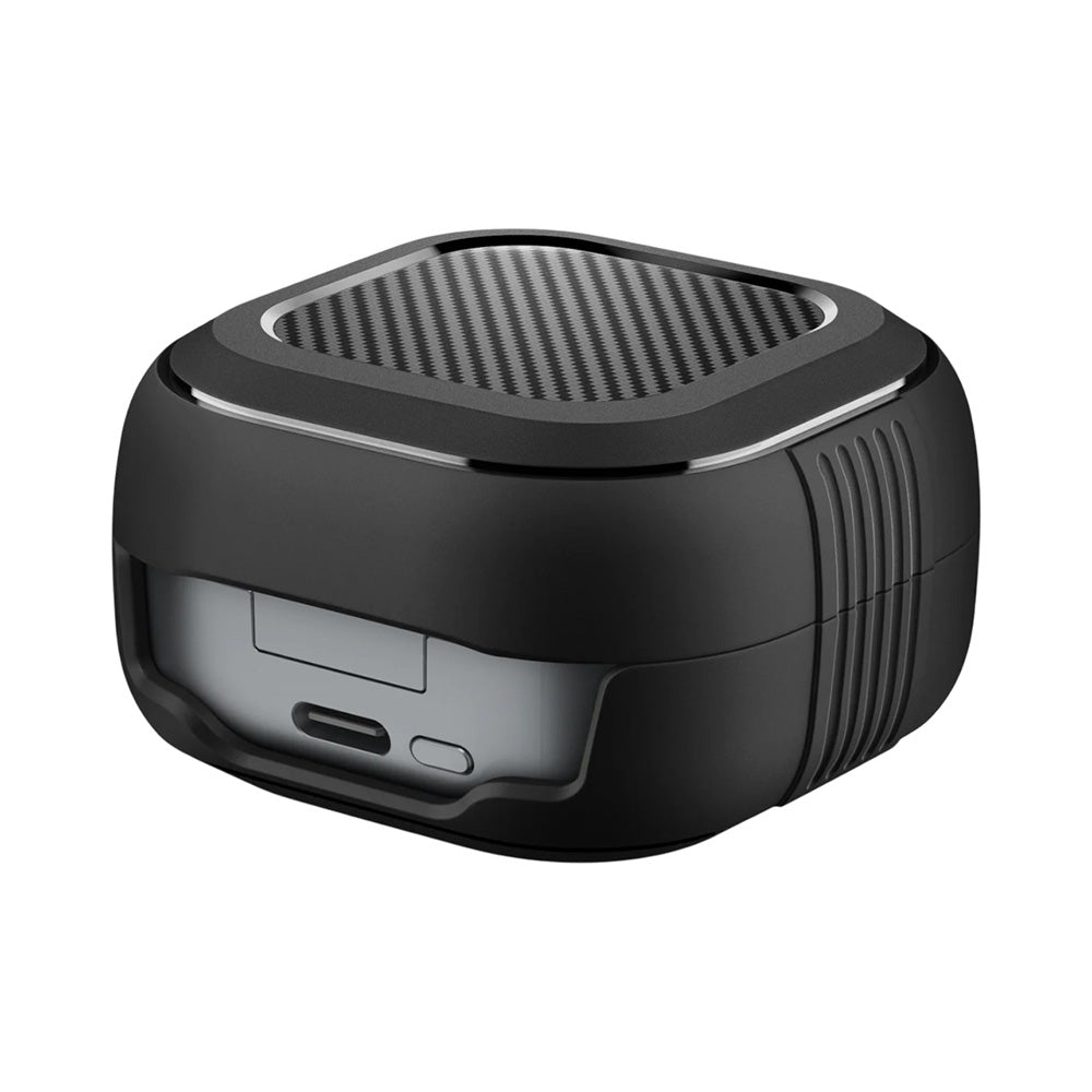 Spigen Rugged Armor Hülle für Samsung Galaxy Buds4 / Buds4 Pro, Mattschwarz ACS11200