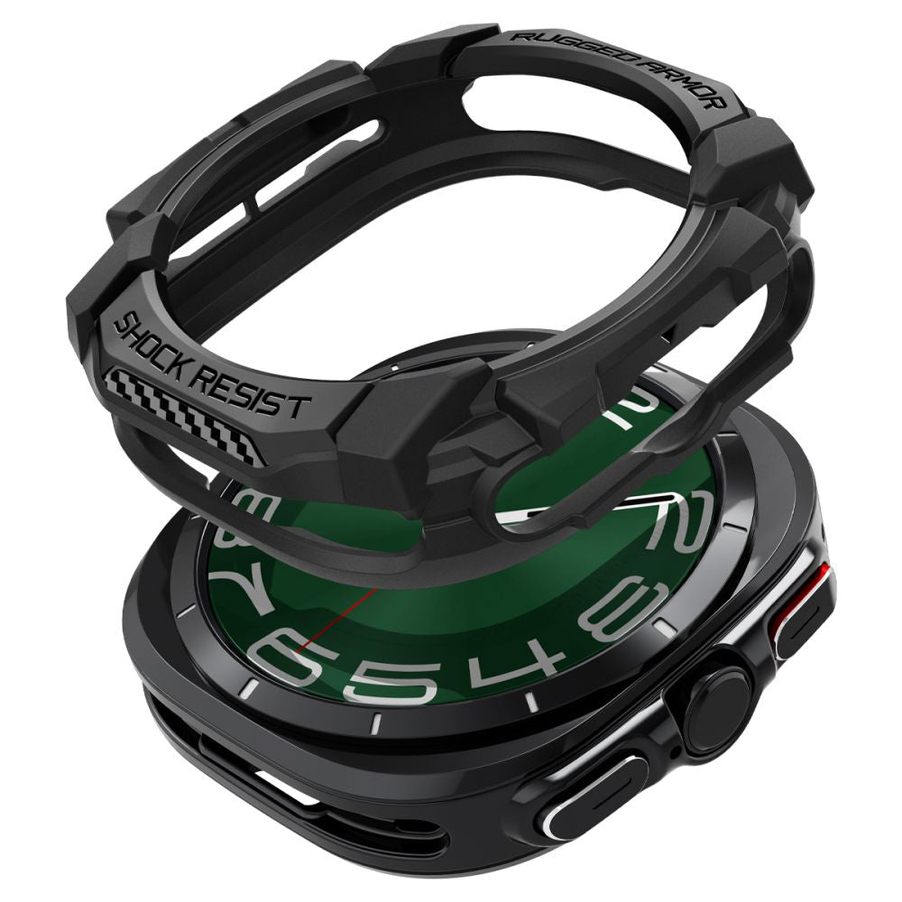 Étui Spigen Rugged Armor pour Samsung Galaxy Watch Ultra, Noir