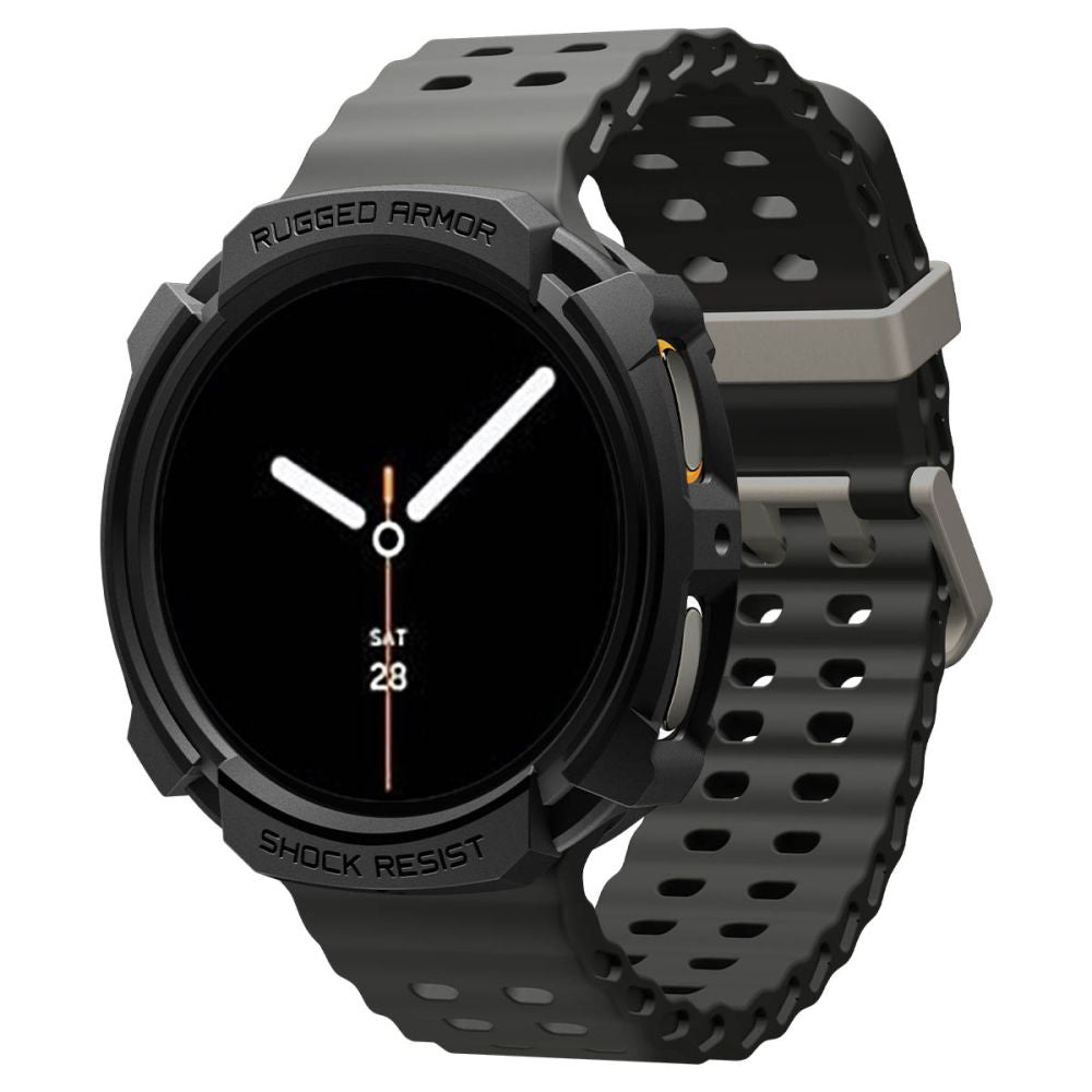 Étui Spigen Rugged Armor pour Samsung Galaxy Watch8 40mm, Noir ACS10004