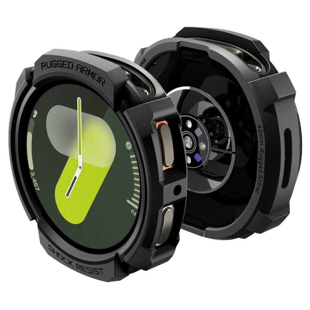 Étui Spigen Rugged Armor pour Samsung Galaxy Watch8 40mm, Noir ACS10004