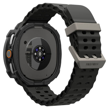 Spigen Rugged Armor Hülle für Samsung Galaxy Watch8 Classic, Mattschwarz ACS10012