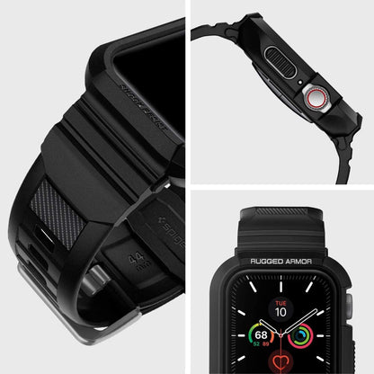 Coque Spigen Rugged Armor Pro pour Apple Watch 44mm Series, Noire 062CS25324
