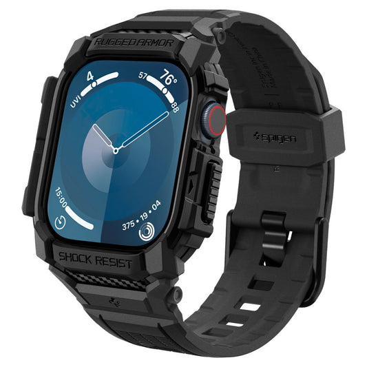 Spigen Rugged Armor Pro Hülle für Apple Watch Series 10 42mm, Mattschwarz ACS08591