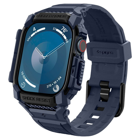 Spigen Rugged Armor Pro Hülle für Apple Watch Series 10 46mm, Marineblau