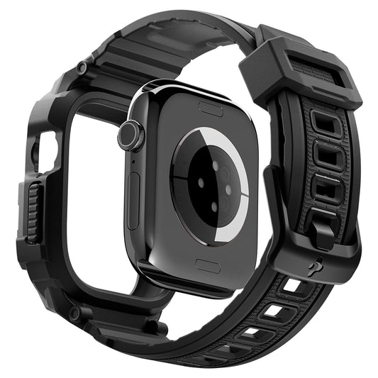 Coque Spigen Rugged Armor Pro pour Apple Watch Series 12 42mm, Noir Mat ACS11883