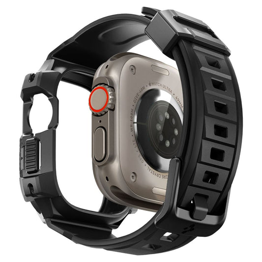 Spigen Rugged Armor Pro Hülle für Apple Watch Ultra Series, Schwarz
