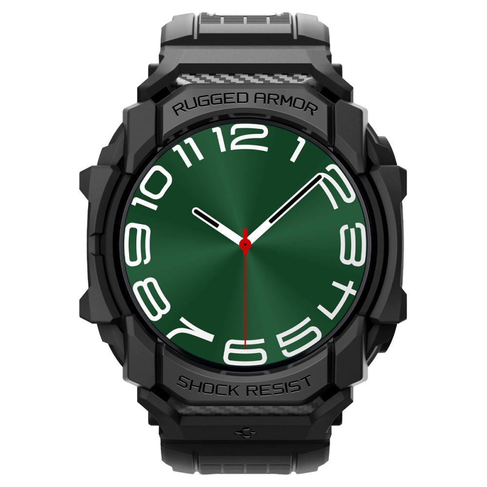 Spigen Rugged Armor Pro Hülle für Samsung Galaxy Watch Ultra, Schwarz ACS08427