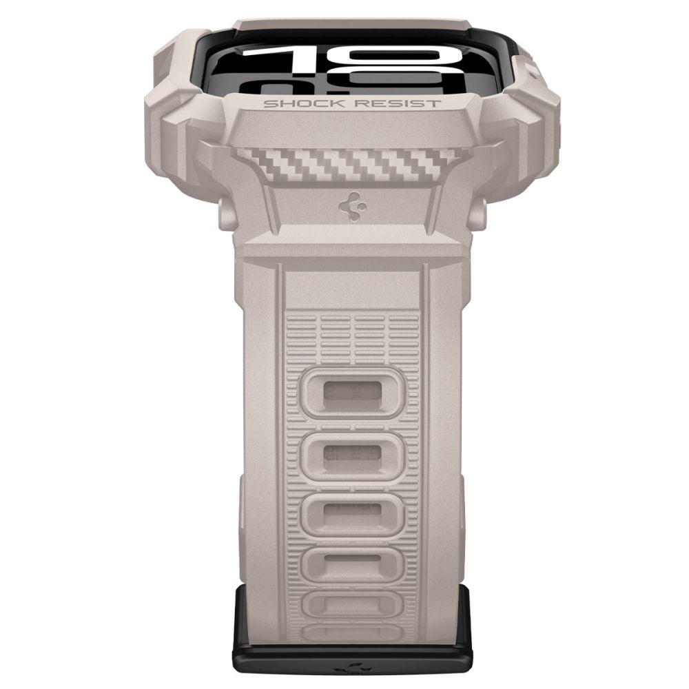Étui Spigen Rugged Armor Pro V2 pour Apple Watch Series 10 / 11 42mm, Beige