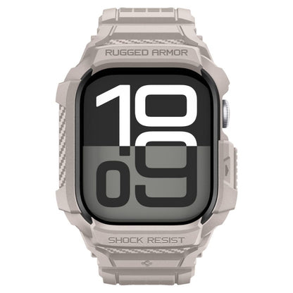 Spigen Rugged Armor Pro V2 Hülle für Apple Watch Series 10 / 11 46mm, Beige ACS10506