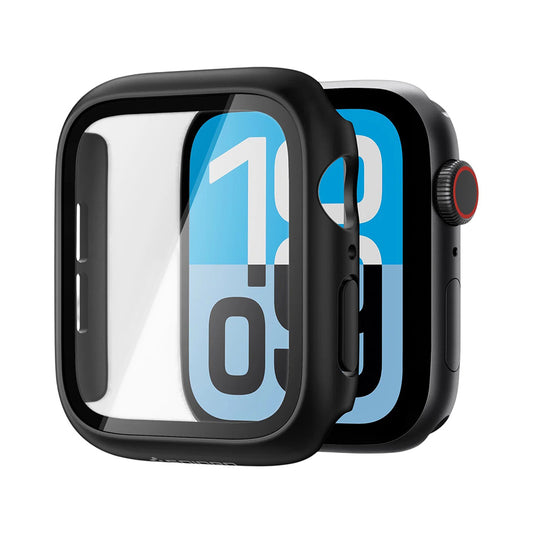 Spigen Thin Fit 360 Hülle für Apple Watch Series 44mm, Schwarz ACS11592