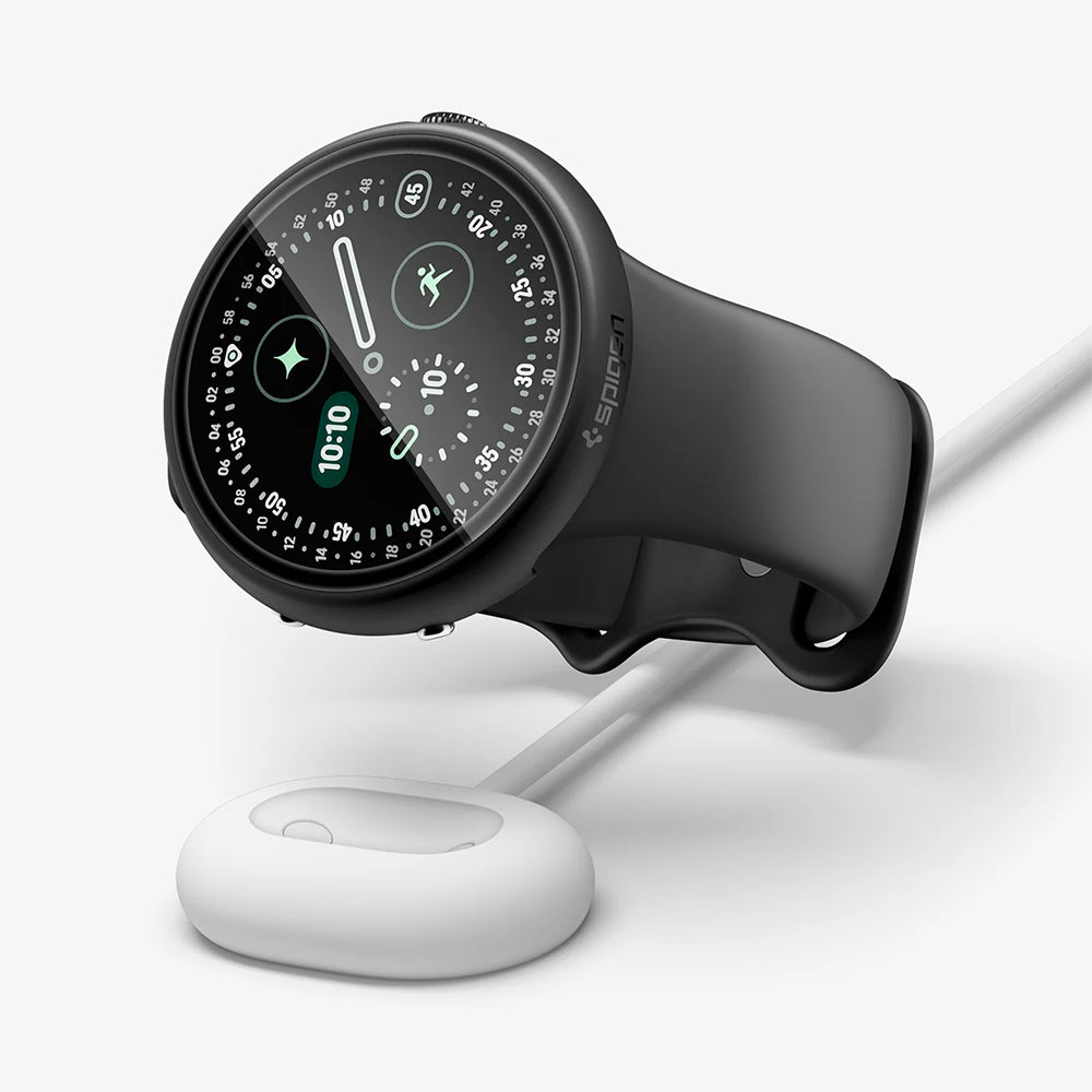 Coque Spigen Thin Fit 360 pour Google Pixel Watch Series 41 mm, noire ACS11750