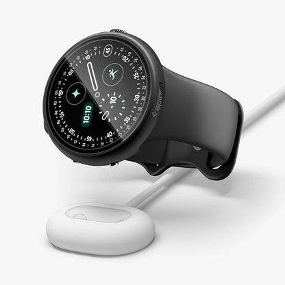Coque Spigen Thin Fit 360 pour Google Pixel Watch Series 41 mm, noire ACS11750