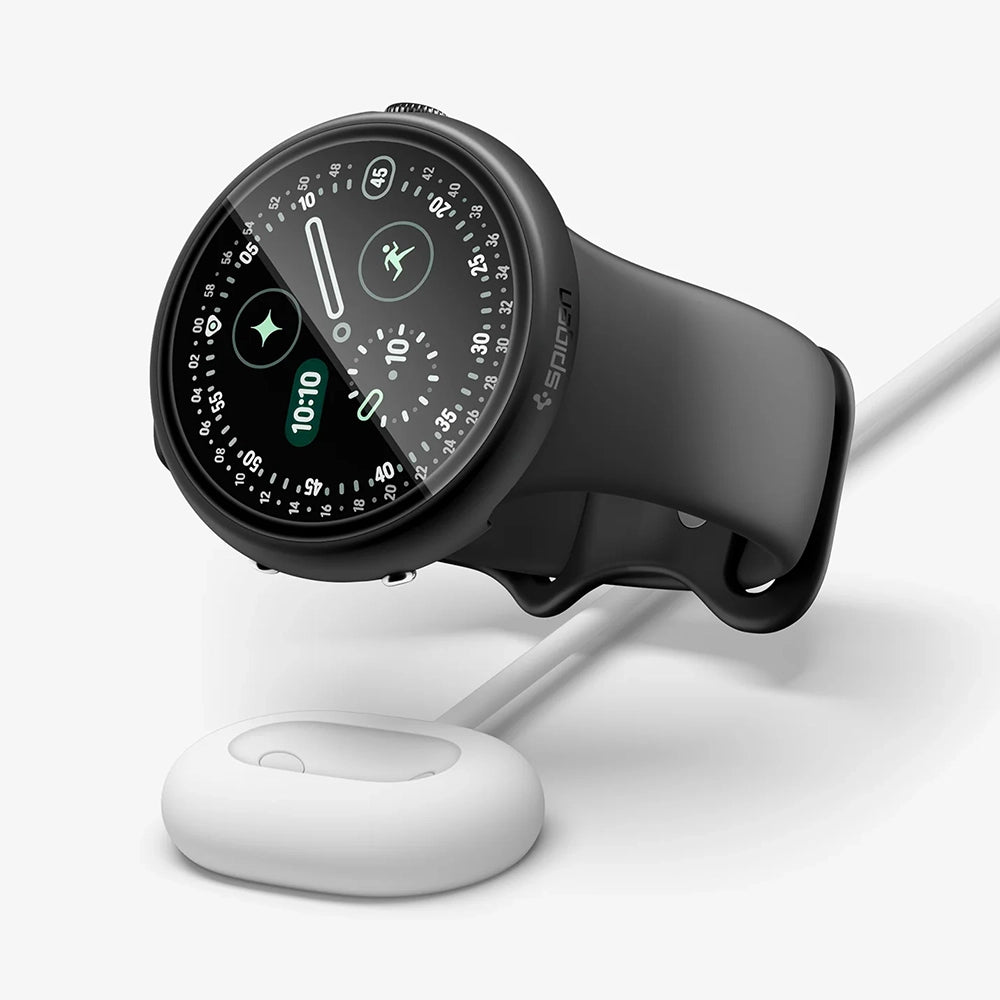 Spigen Thin Fit 360 Hülle für Google Pixel Watch 45mm Serie, Schwarz ACS11746