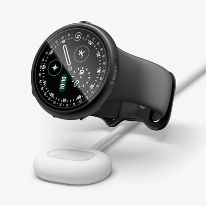 Spigen Thin Fit 360 Hülle für Google Pixel Watch 45mm Serie, Schwarz ACS11746