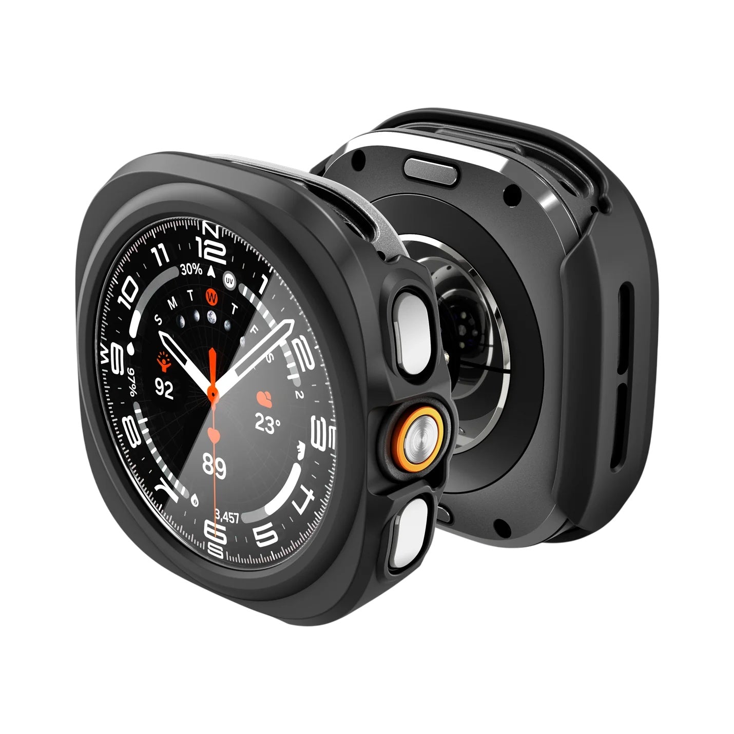 Spigen Thin Fit 360 Hülle für Samsung Galaxy Watch Ultra2, Schwarz ACS11609