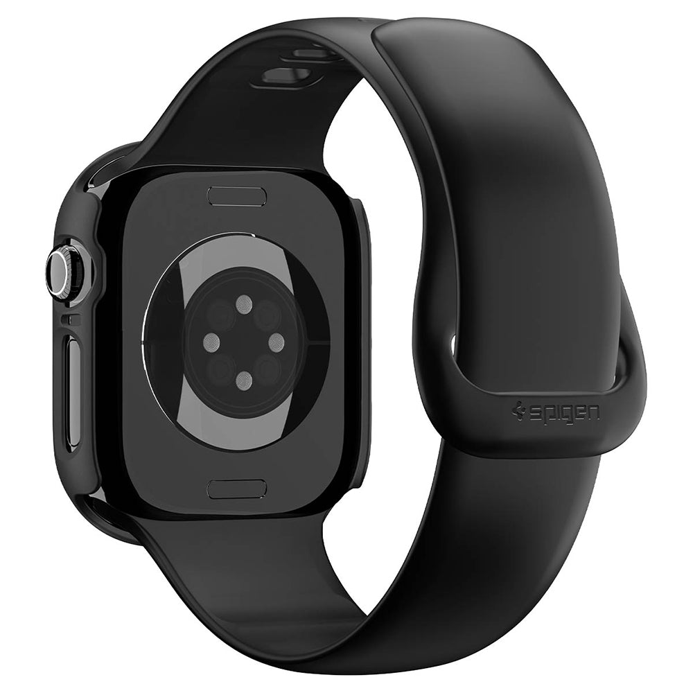 Spigen Thin Fit Hülle für Apple Watch 12 42mm, Schwarz ACS11880