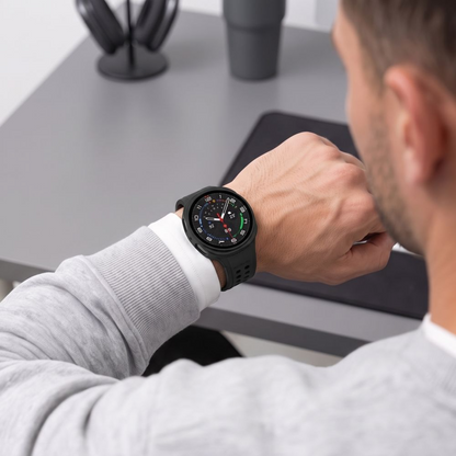 Tech-Protect Defense Case for Samsung Galaxy Watch9 / Watch8 40mm, Set of 2, Black / Transparent