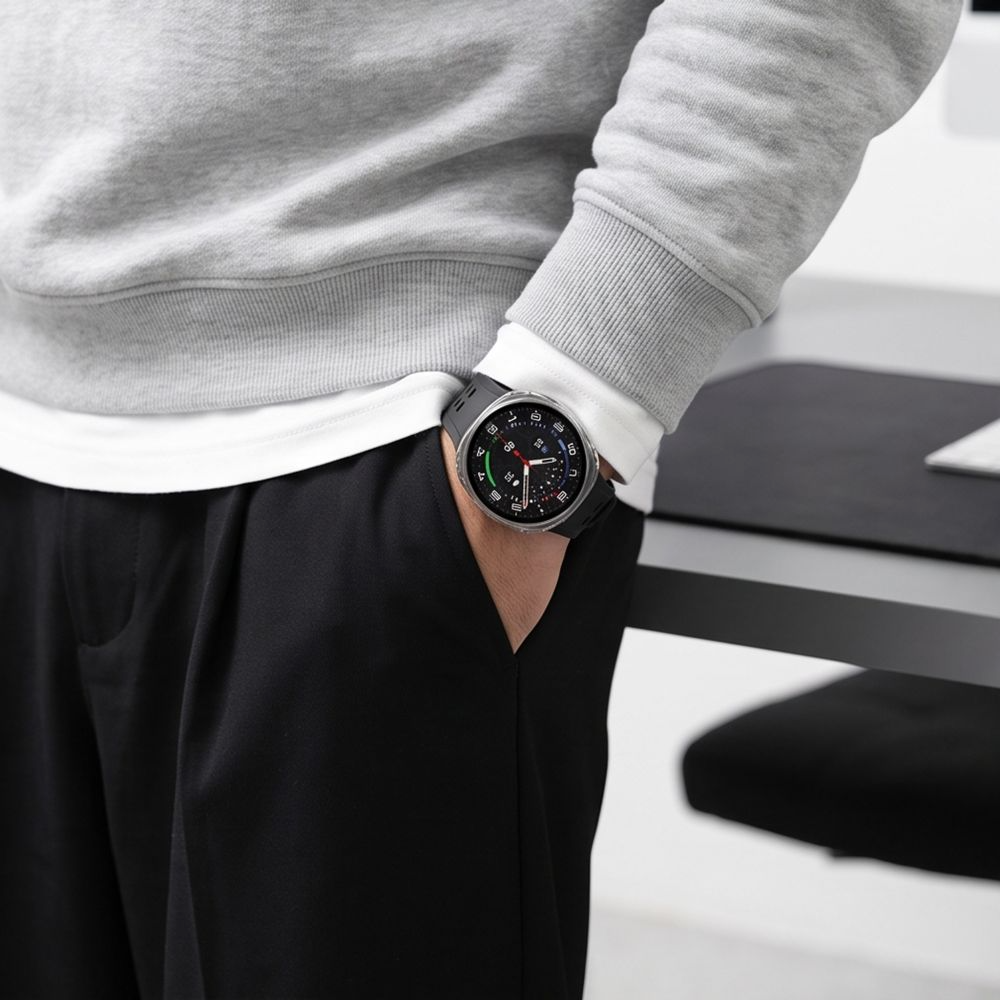 Tech-Protect Defense Case for Samsung Galaxy Watch9 / Watch8 40mm, Set of 2, Black / Transparent