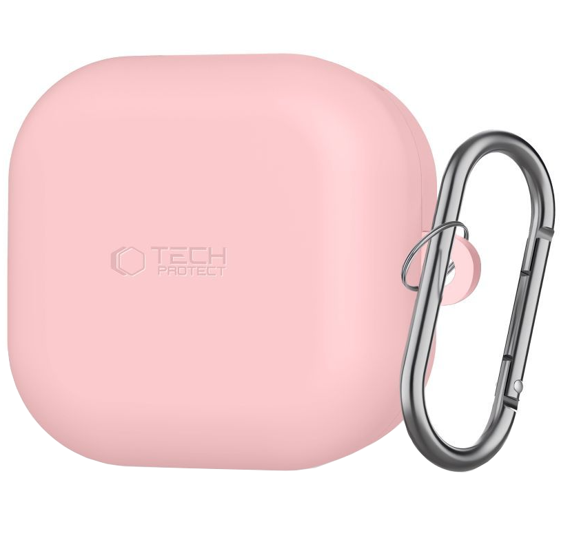 Étui Tech-Protect Silicone Hook pour Samsung Galaxy Buds4 / Buds4 Pro, Rose