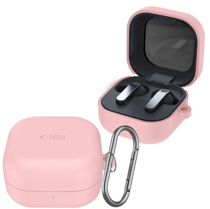 Étui Tech-Protect Silicone Hook pour Samsung Galaxy Buds4 / Buds4 Pro, Rose