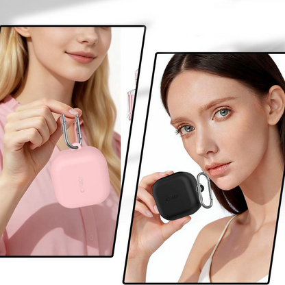 Étui Tech-Protect Silicone Hook pour Samsung Galaxy Buds4 / Buds4 Pro, Rose