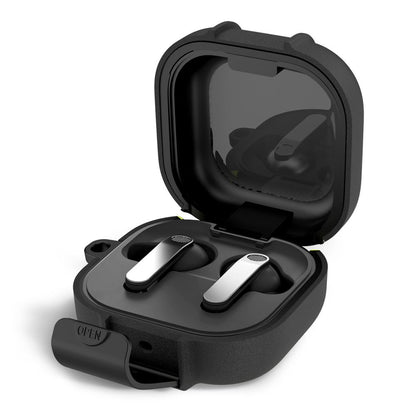 Étui Tech-Protect Slim Hook pour Samsung Galaxy Buds4 / Buds4 Pro, Noir