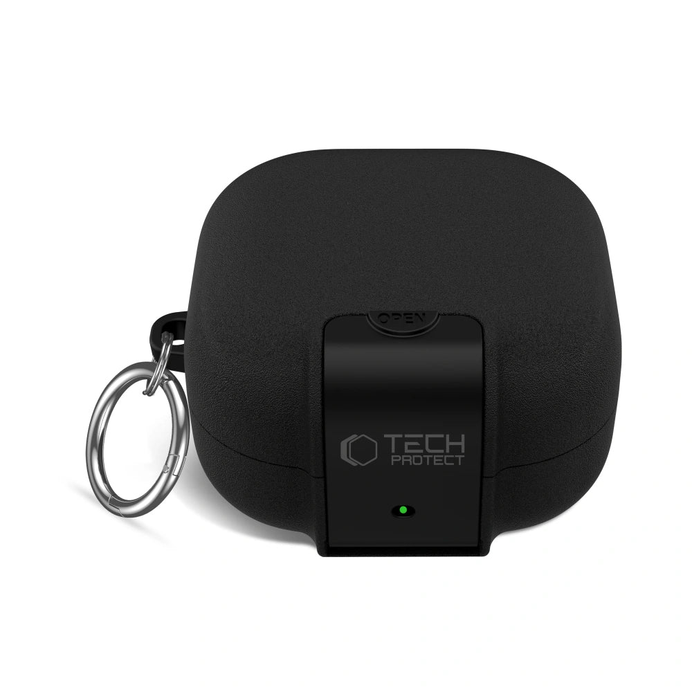 Étui Tech-Protect Slim Hook pour Samsung Galaxy Buds4 / Buds4 Pro, Noir